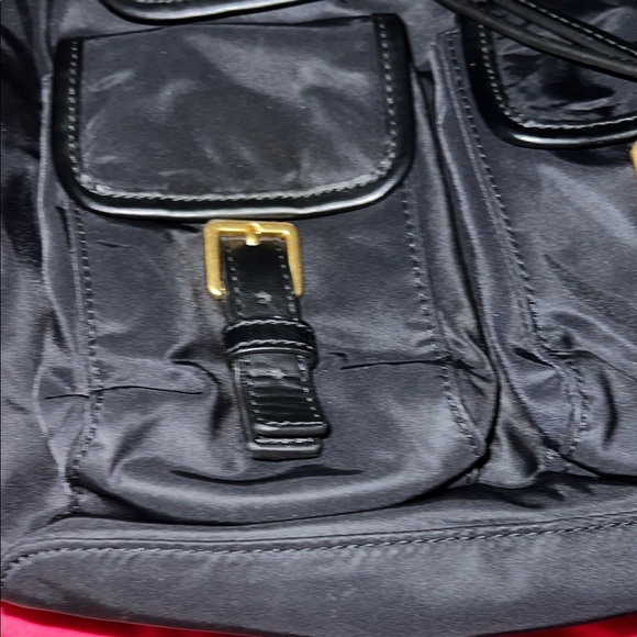 Tory Burch Black Backpack with Gold Accents - Picture 2 of 9